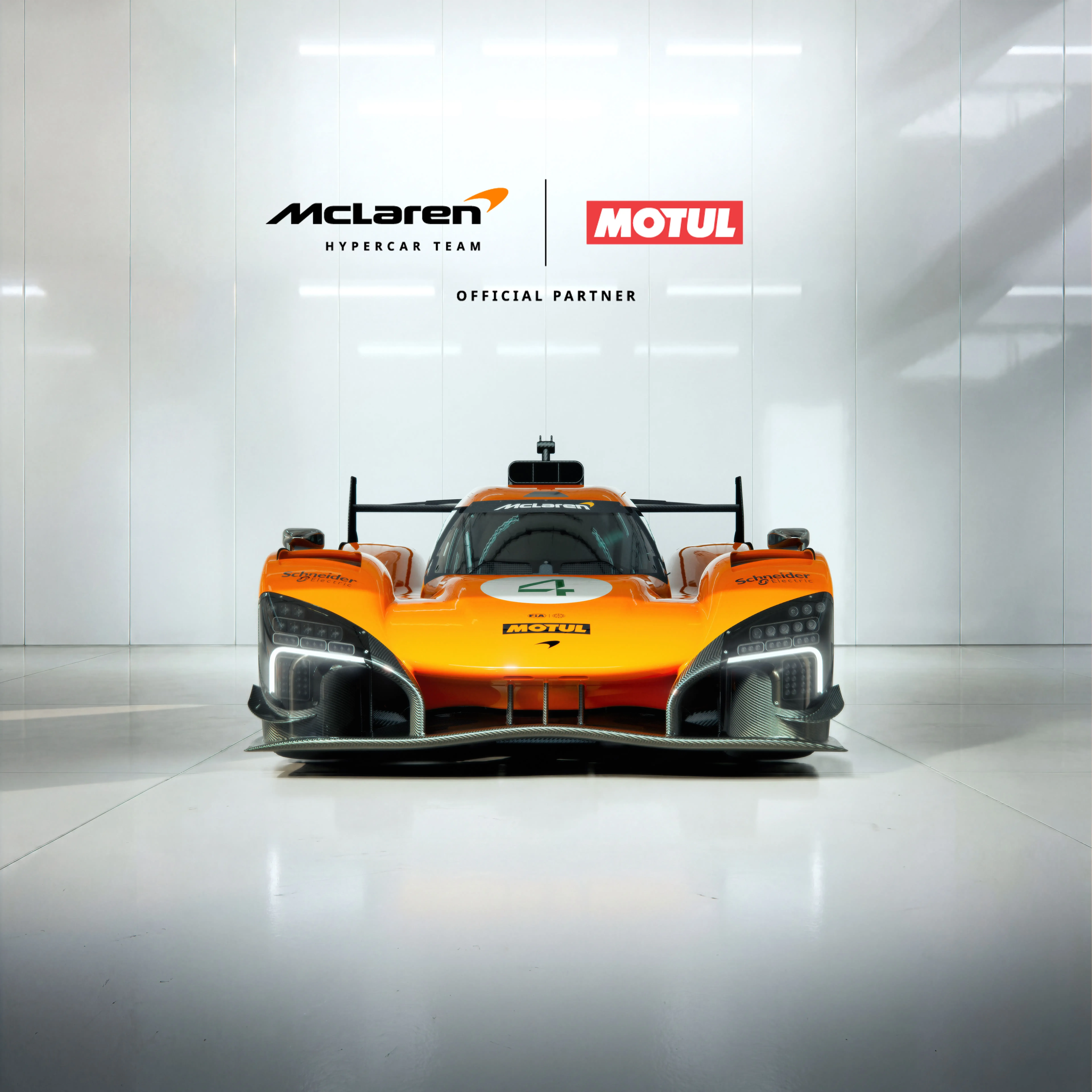 McLaren Racing garage behind-the-scenes shot