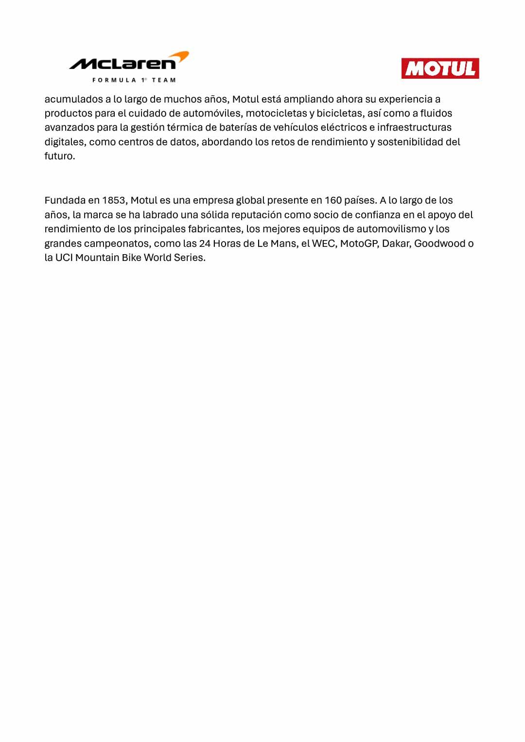 PR esp -McLaren Racing anuncia a Motul como su proveedor oficial en la fo╠ürmula 1-03.jpg