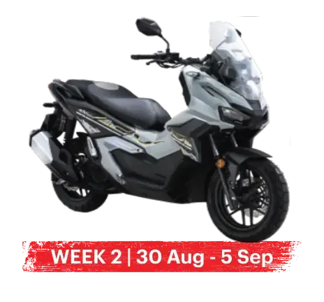 Week 2, 30 Aug - 5 Sep: Honda ADV160