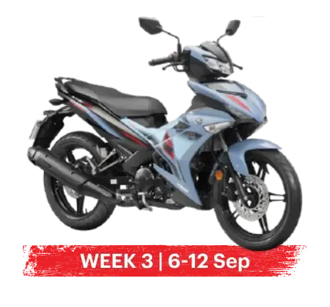 Week 3, 6-12 Sep: Yamaha Y15ZR
