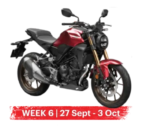 Week 6, 27 Sept - 3 Oct: Honda CB250R