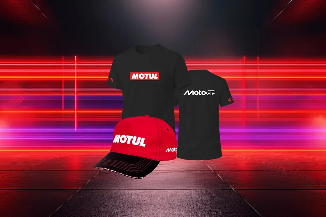 Motul x MotoGP cap and t-shirt welcome pack