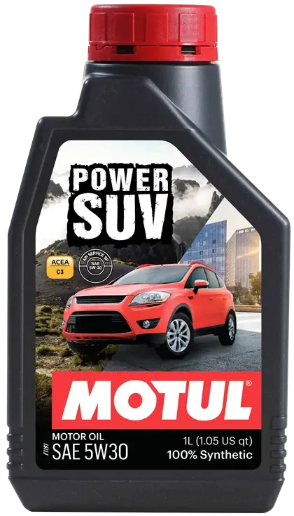 Free 1-litre Motul Power SUV 5W-30 bottle